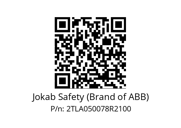   Jokab Safety (Brand of ABB) 2TLA050078R2100