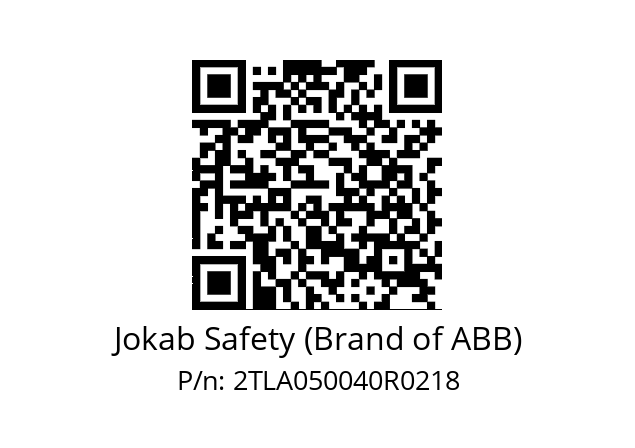   Jokab Safety (Brand of ABB) 2TLA050040R0218