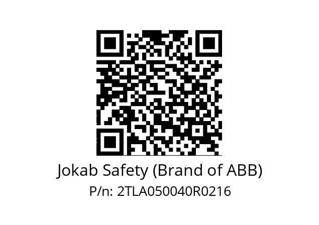   Jokab Safety (Brand of ABB) 2TLA050040R0216