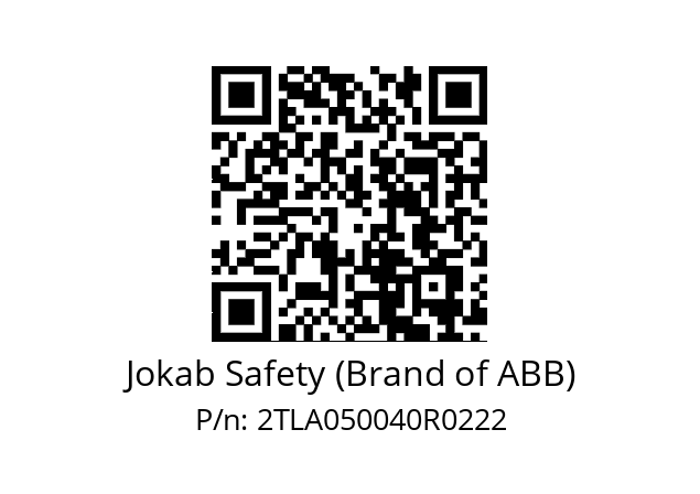   Jokab Safety (Brand of ABB) 2TLA050040R0222