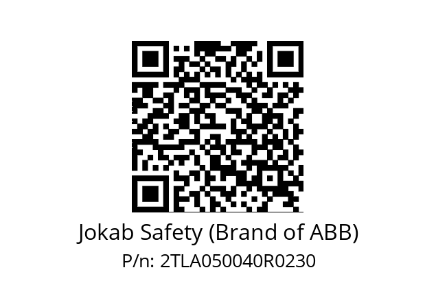   Jokab Safety (Brand of ABB) 2TLA050040R0230