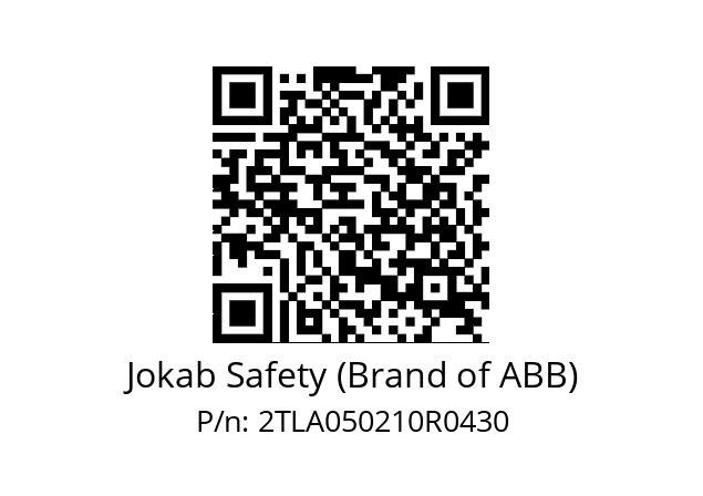   Jokab Safety (Brand of ABB) 2TLA050210R0430