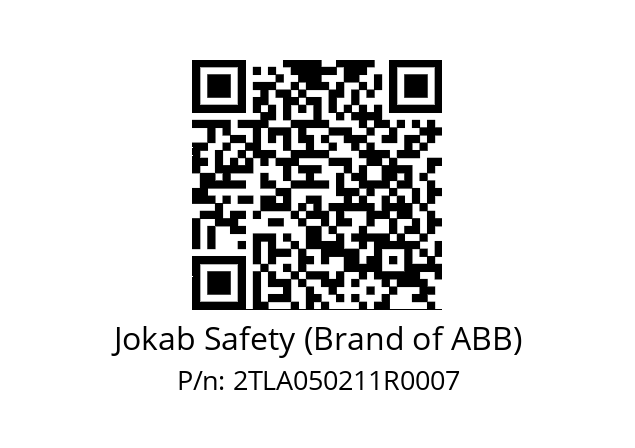   Jokab Safety (Brand of ABB) 2TLA050211R0007