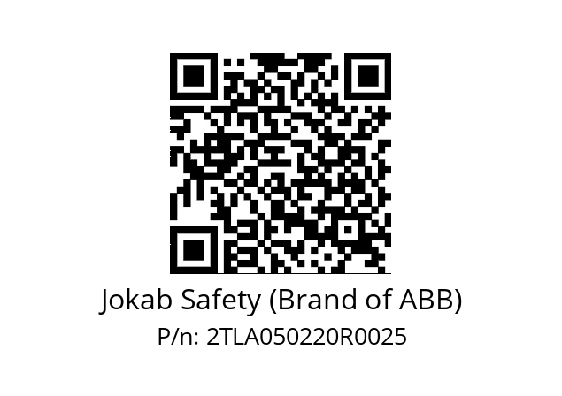   Jokab Safety (Brand of ABB) 2TLA050220R0025