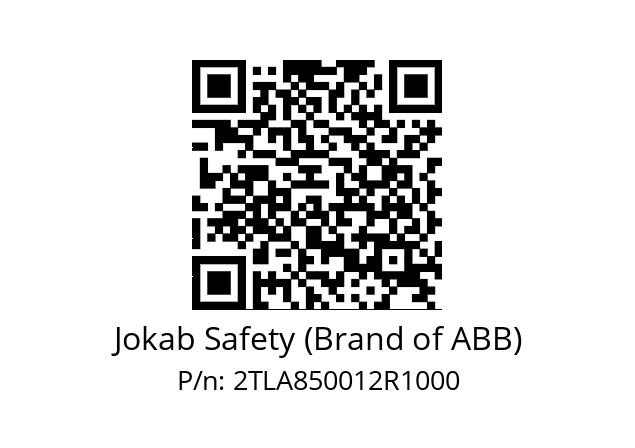   Jokab Safety (Brand of ABB) 2TLA850012R1000