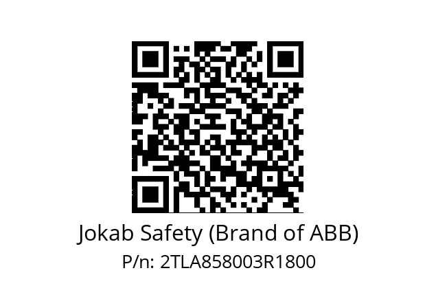   Jokab Safety (Brand of ABB) 2TLA858003R1800