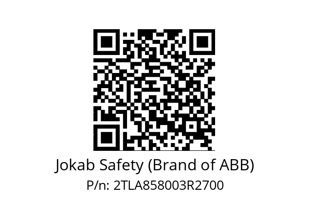   Jokab Safety (Brand of ABB) 2TLA858003R2700