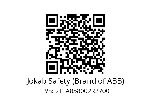   Jokab Safety (Brand of ABB) 2TLA858002R2700