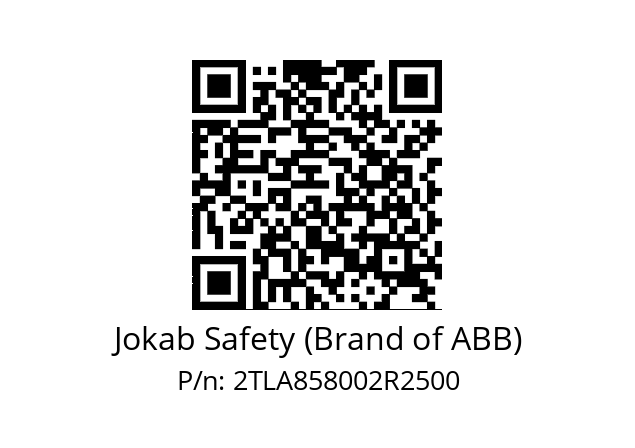   Jokab Safety (Brand of ABB) 2TLA858002R2500