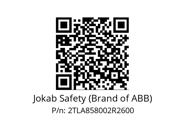   Jokab Safety (Brand of ABB) 2TLA858002R2600