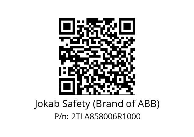   Jokab Safety (Brand of ABB) 2TLA858006R1000