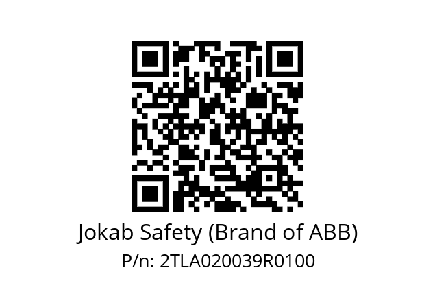   Jokab Safety (Brand of ABB) 2TLA020039R0100