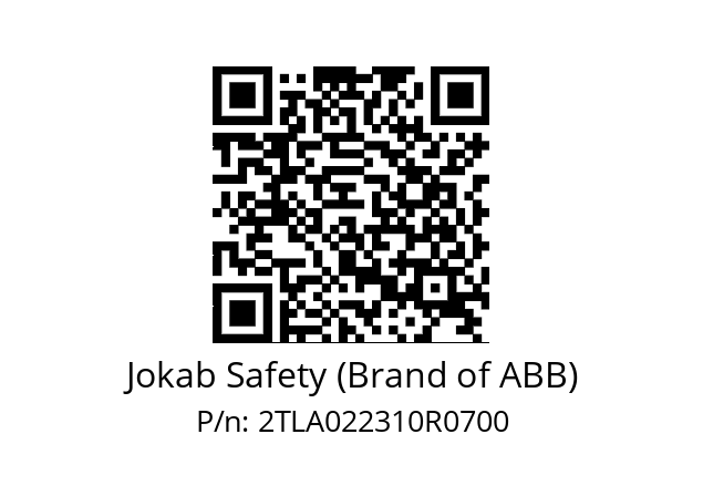   Jokab Safety (Brand of ABB) 2TLA022310R0700