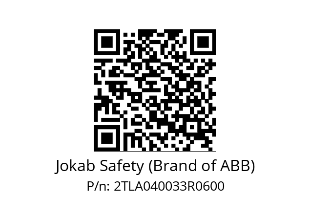   Jokab Safety (Brand of ABB) 2TLA040033R0600