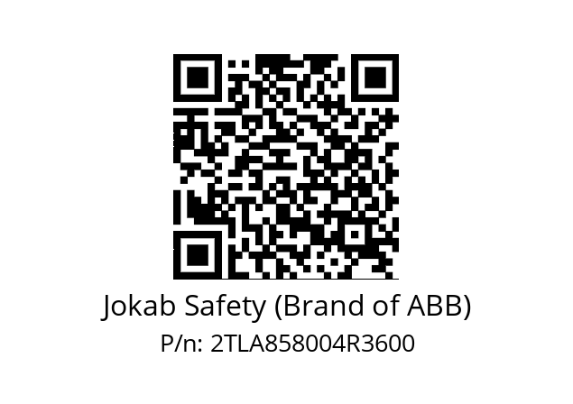   Jokab Safety (Brand of ABB) 2TLA858004R3600