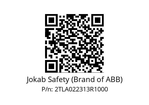   Jokab Safety (Brand of ABB) 2TLA022313R1000