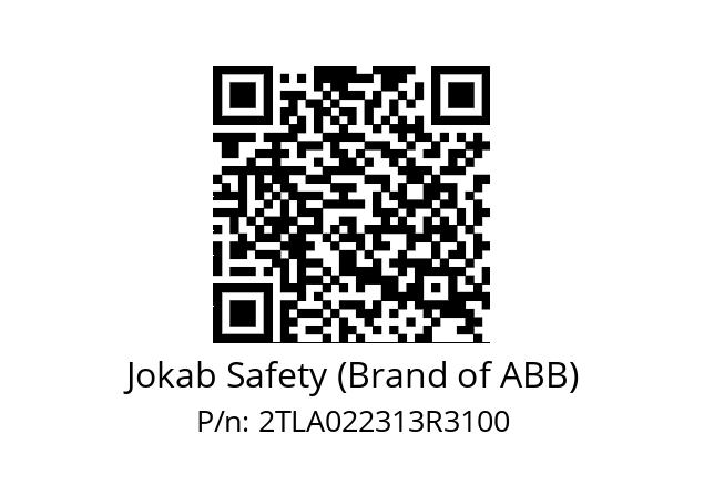   Jokab Safety (Brand of ABB) 2TLA022313R3100