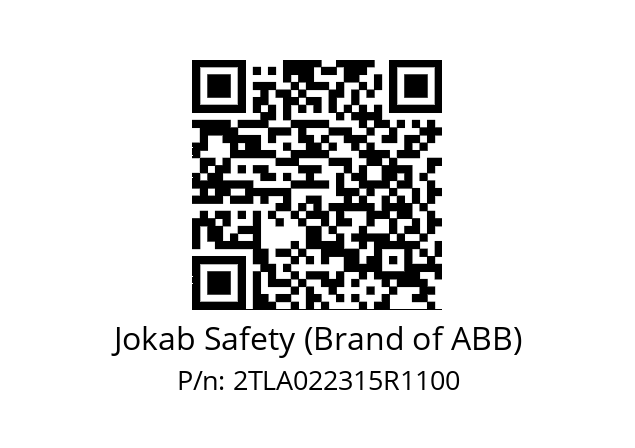   Jokab Safety (Brand of ABB) 2TLA022315R1100