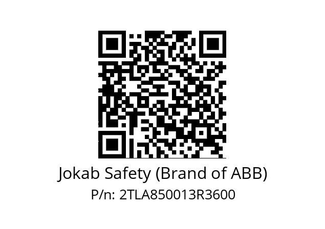   Jokab Safety (Brand of ABB) 2TLA850013R3600