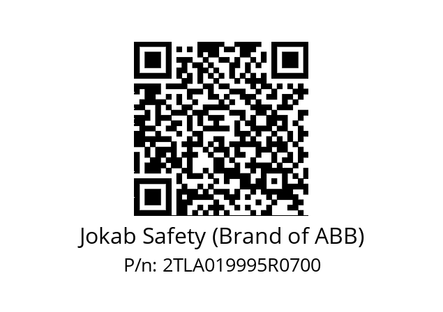   Jokab Safety (Brand of ABB) 2TLA019995R0700