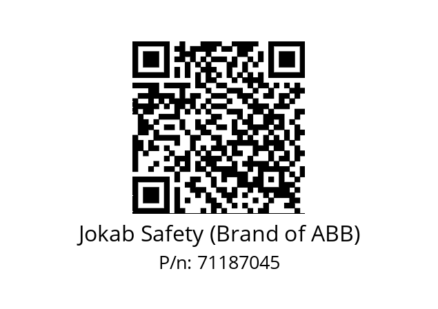   Jokab Safety (Brand of ABB) 71187045