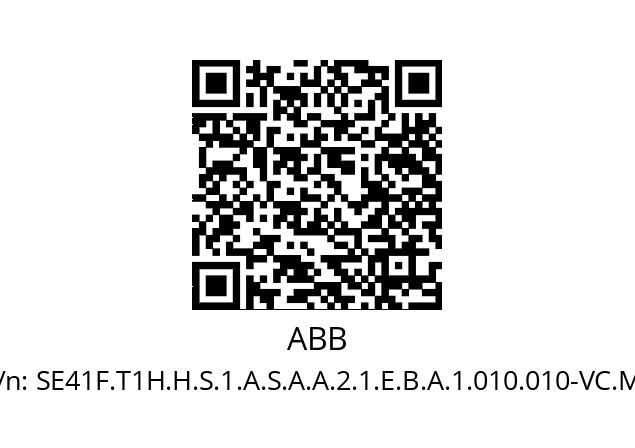   ABB SE41F.T1H.H.S.1.A.S.A.A.2.1.E.B.A.1.010.010-VC.M5