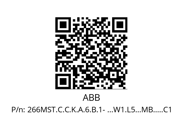   ABB 266MST.C.C.K.A.6.B.1- ...W1.L5...MB.....C1