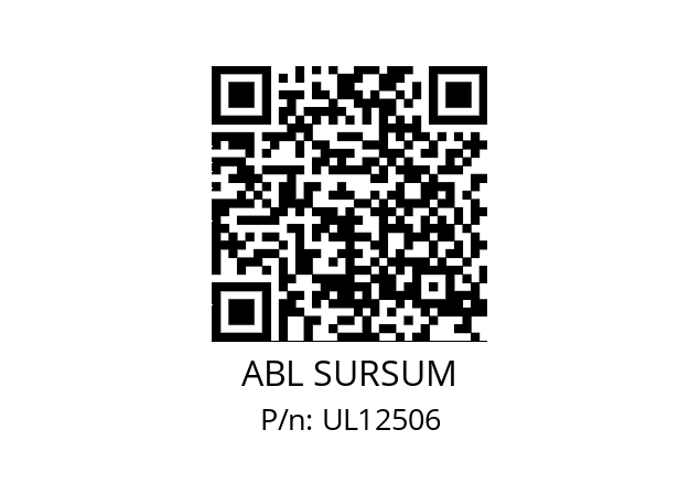   ABL SURSUM UL12506