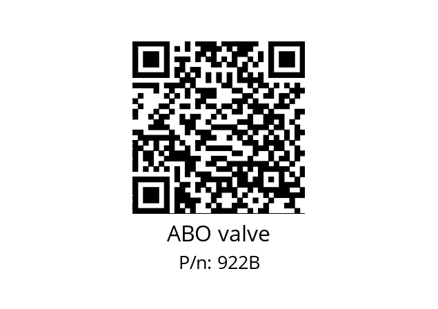   ABO valve 922B