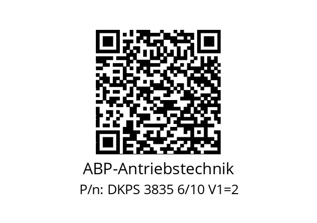   ABP-Antriebstechnik DKPS 3835 6/10 V1=2