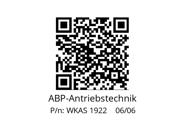   ABP-Antriebstechnik WKAS 1922    06/06