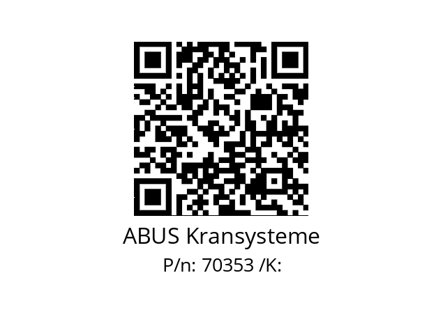   ABUS Kransysteme 70353 /K: