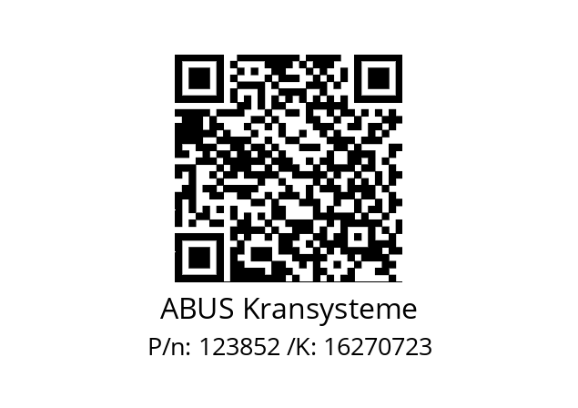   ABUS Kransysteme 123852 /K: 16270723