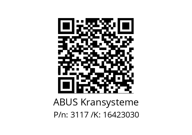   ABUS Kransysteme 3117 /K: 16423030