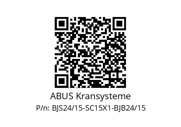   ABUS Kransysteme BJS24/15-SC15X1-BJB24/15