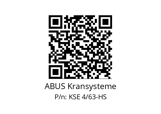   ABUS Kransysteme KSE 4/63-HS