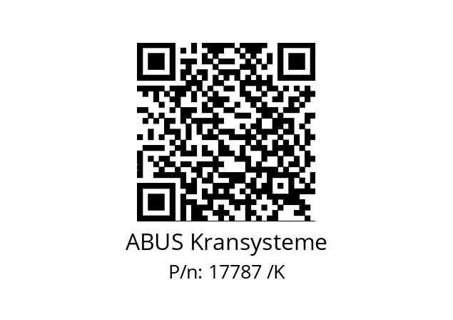   ABUS Kransysteme 17787 /K