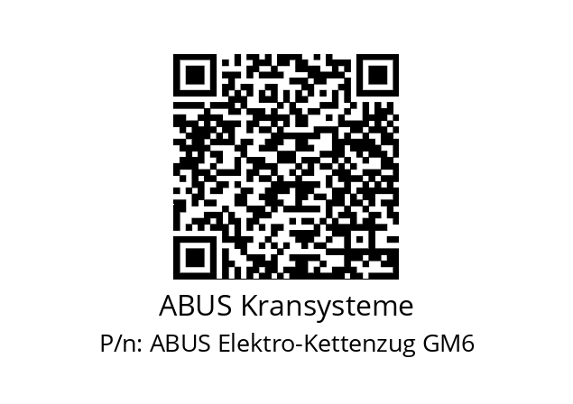   ABUS Kransysteme ABUS Elektro-Kettenzug GM6