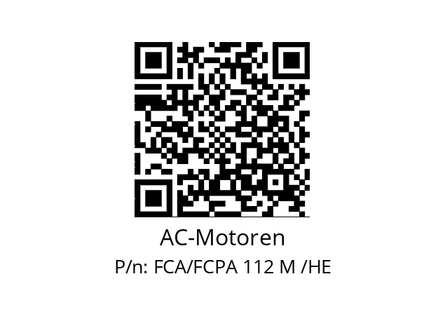   AC-Motoren FCA/FCPA 112 M /HE