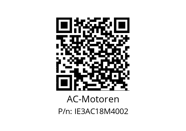   AC-Motoren IE3AC18M4002