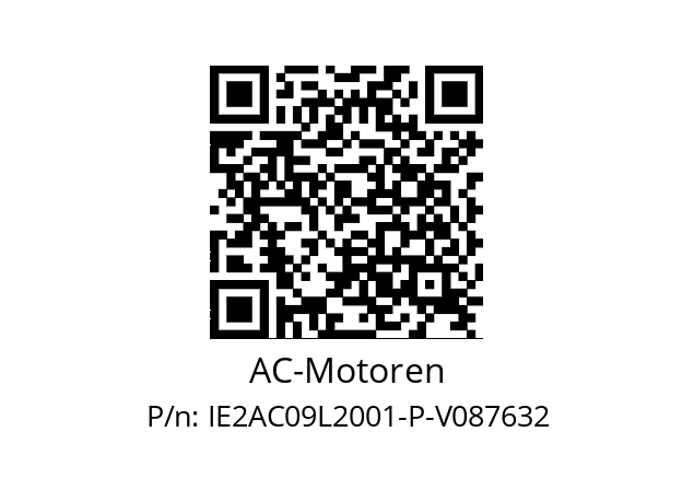   AC-Motoren IE2AC09L2001-P-V087632