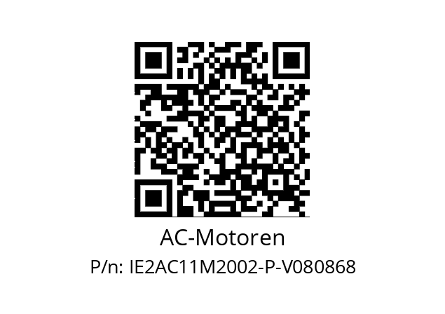   AC-Motoren IE2AC11M2002-P-V080868