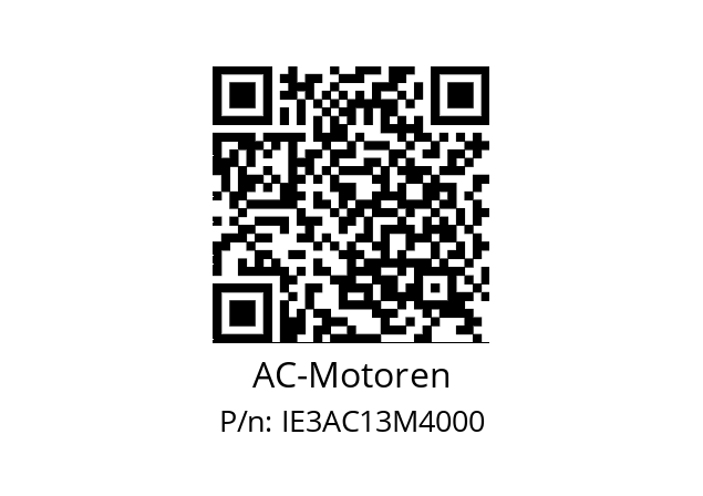   AC-Motoren IE3AC13M4000