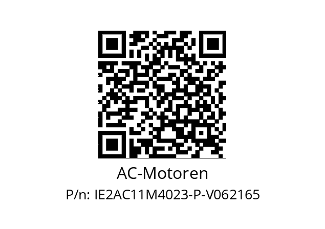   AC-Motoren IE2AC11M4023-P-V062165