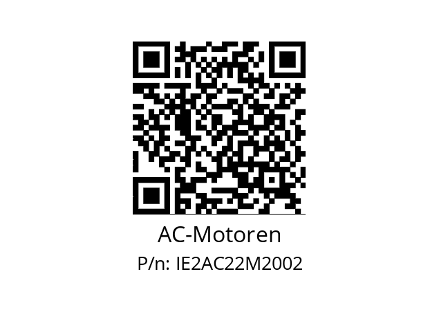   AC-Motoren IE2AC22M2002