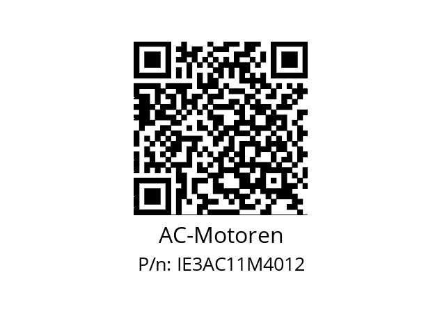   AC-Motoren IE3AC11M4012