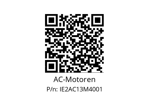   AC-Motoren IE2AC13M4001