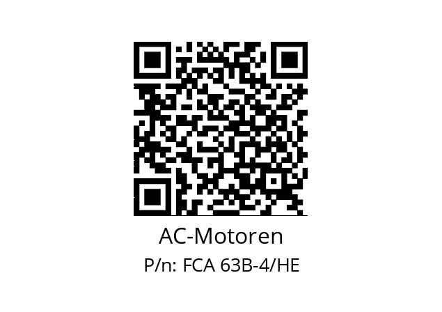   AC-Motoren FCA 63B-4/HE