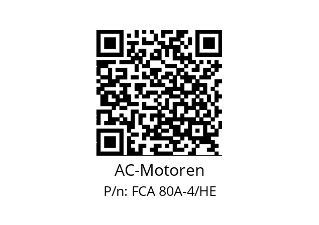   AC-Motoren FCA 80A-4/HE