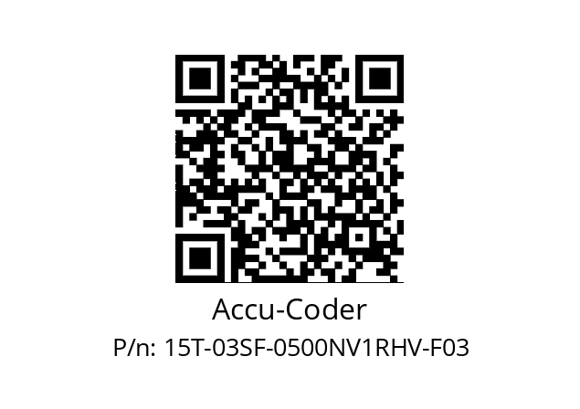   Accu-Coder 15T-03SF-0500NV1RHV-F03